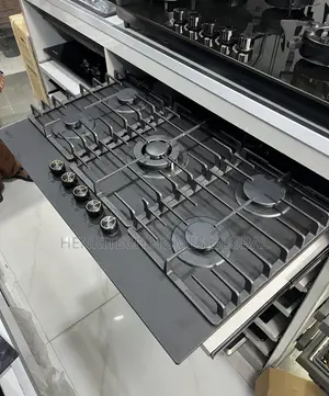 High Quality Image 5-Burner Gas Hob – Premium Black Finish