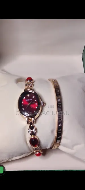 Luxury Wine Red Wristwatch
