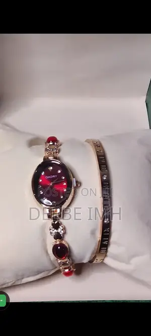 Luxury Wine Red Wristwatch