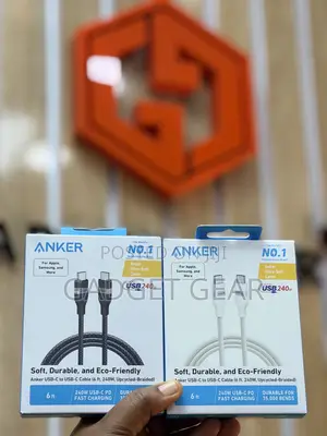 Original Anker 240W USB-C to USB-C Cable – 6ft
