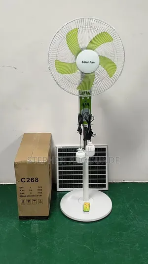 16" Solar Rechargeable Fan
