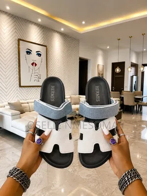 Hermes Leather Slippers