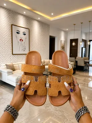 Hermes Leather Slippers