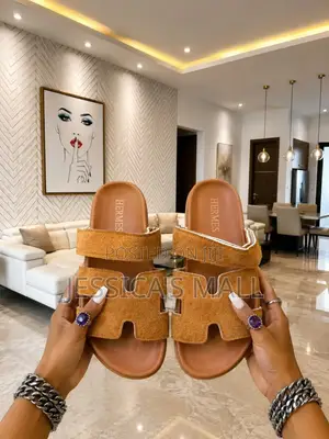 Hermes Leather Slippers