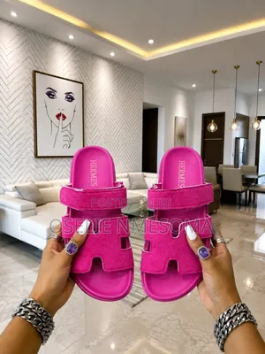 Hermes Leather Slippers