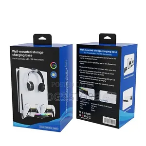 Wall Mounted Storage Charging Base for PS5 Controller,PS5 Fat,slim,pro