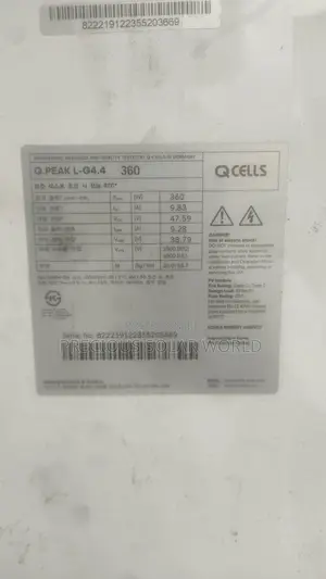 Mono 360 Watts 72 Cell.