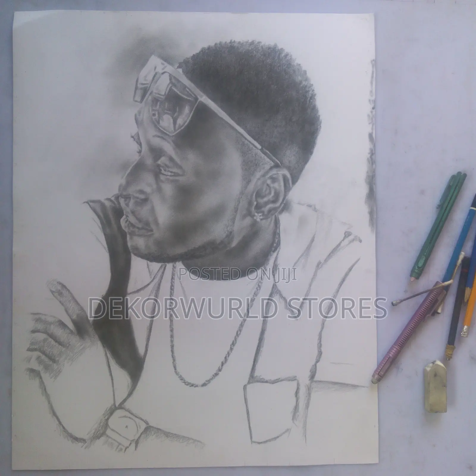 Resemblance Pencil Portrait Drawing
