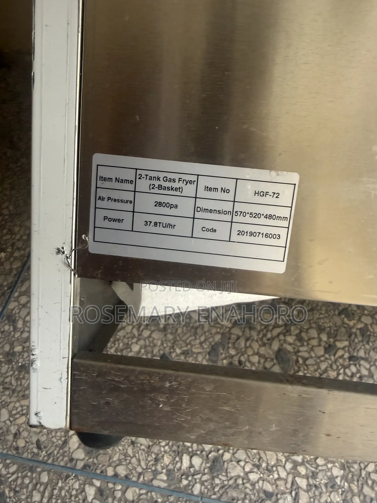Commercial Gas Deep Fryer Double Tank