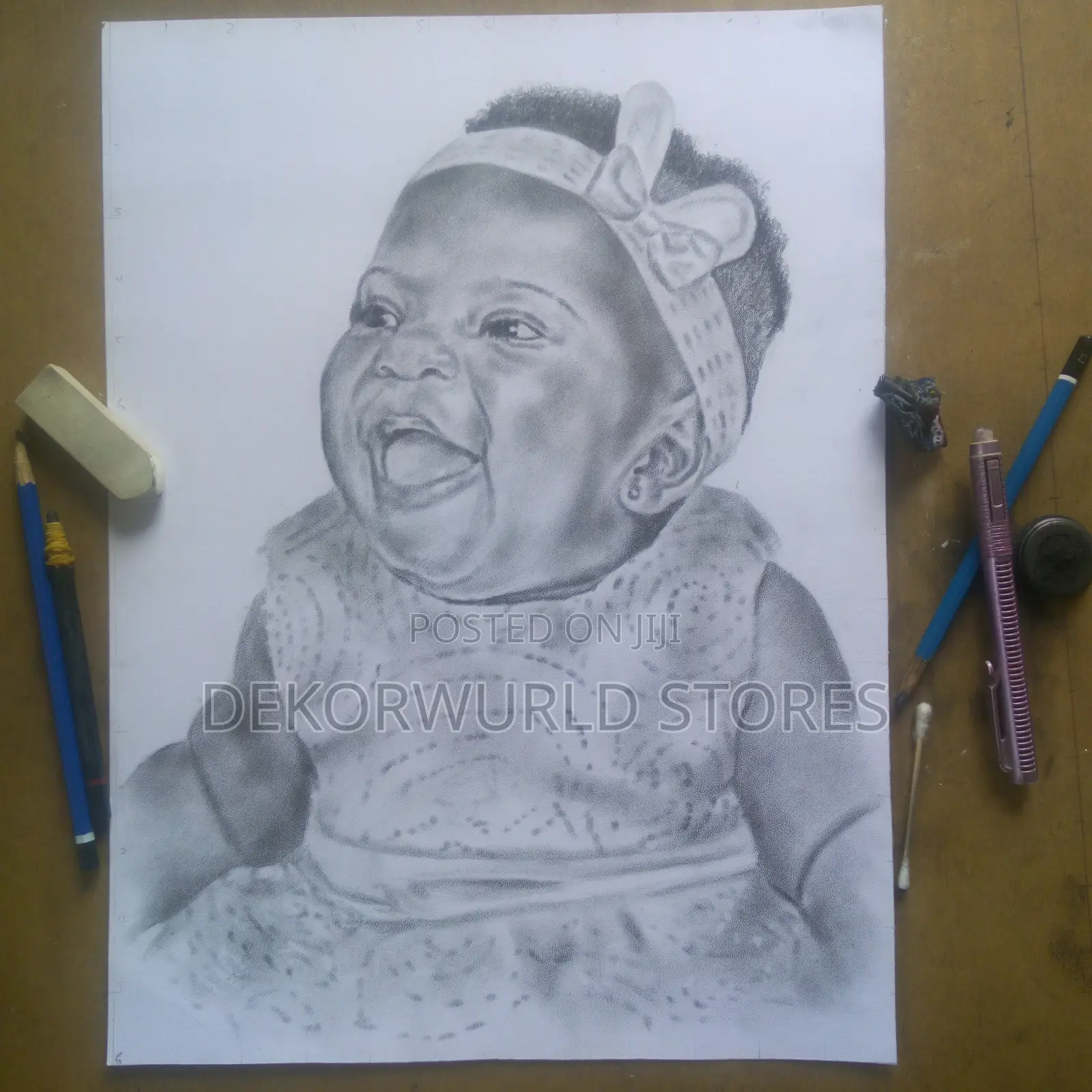 Resemblance Pencil Portrait Drawing