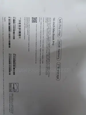 New Laptop Apple MacBook Pro 2026 M5 Pro 24GB Apple M5 Pro SSD 2T