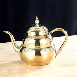 Elegant Gold Stainless Steel Teapot 1500ml