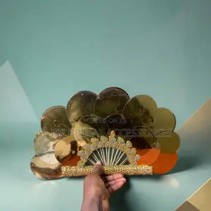 Sequin Gold Handfan