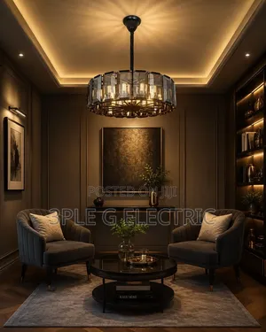 80cm Smoky Glass Chandelier