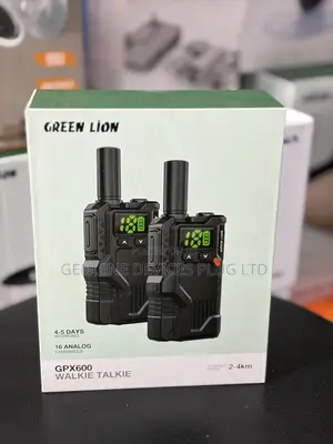 Green Lion Walkie Talkie With 16 Analog Channels - Clear Display