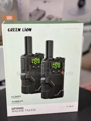 Green Lion Walkie Talkie With 16 Analog Channels - Clear Display