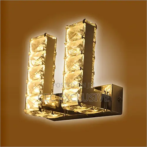 L Shape Crystal Led Wall Bracket