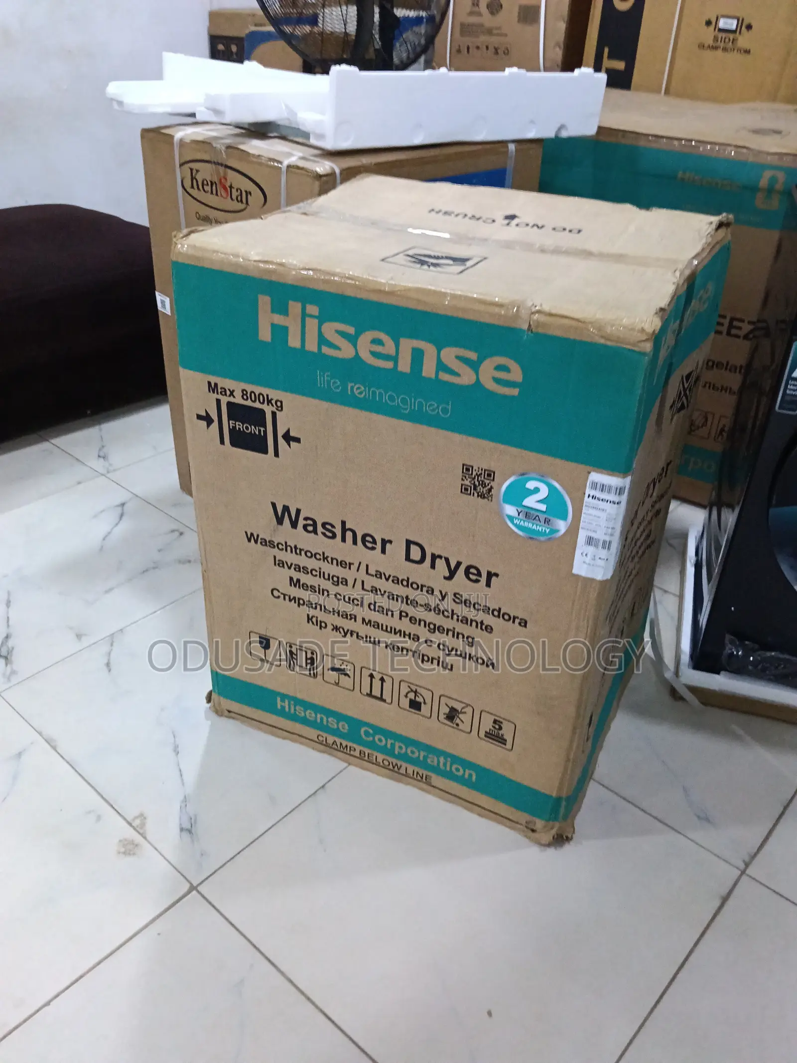 Hisense Smart Automatic 8/5kg Washer Dryer Front Loader