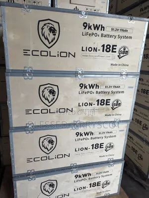 Ecolion 9kwh 48v Lithium Ion Solar Inverter Batteries in Stock.