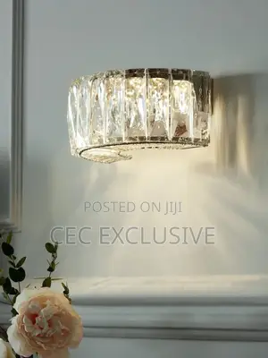 Crystal C Shape Led Wall Light