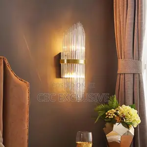 Crystal E27 Gold Wall Light
