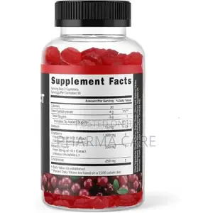Cranberry Gummies 1500mg With D-Mannose 60 Count