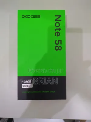New Doogee Note 58 128 GB Black