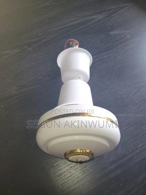 M&Bt Ceiling Fan Light Kit With 4 Decorative Blades – White & Gold