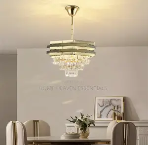 Modern Crystal Chandelier Ceiling Light for Living Room & Dining Room