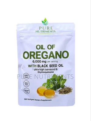 Oregano Oil 6000mg With Black Seed Oil 200mg 180 Softgels_ Gut Health
