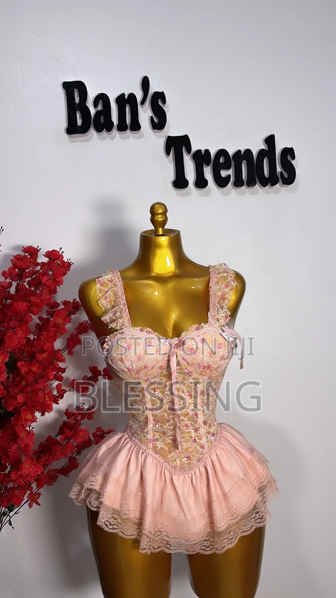 Pink Short Gown
