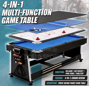 4 in 1 Revolver Snooker
And Air Hockey and .....