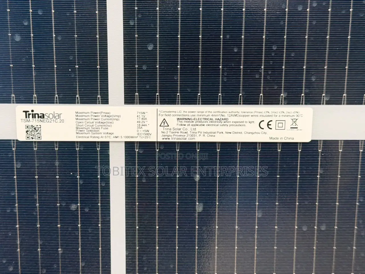Trina Solar Panels 715w