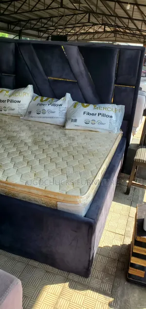 6 by 6 Bed, With Spring Mattress