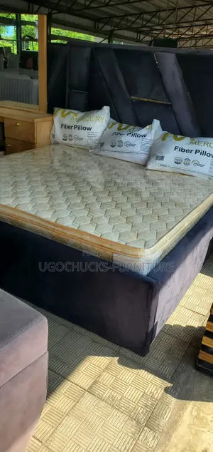 6 by 6 Bed, With Spring Mattress