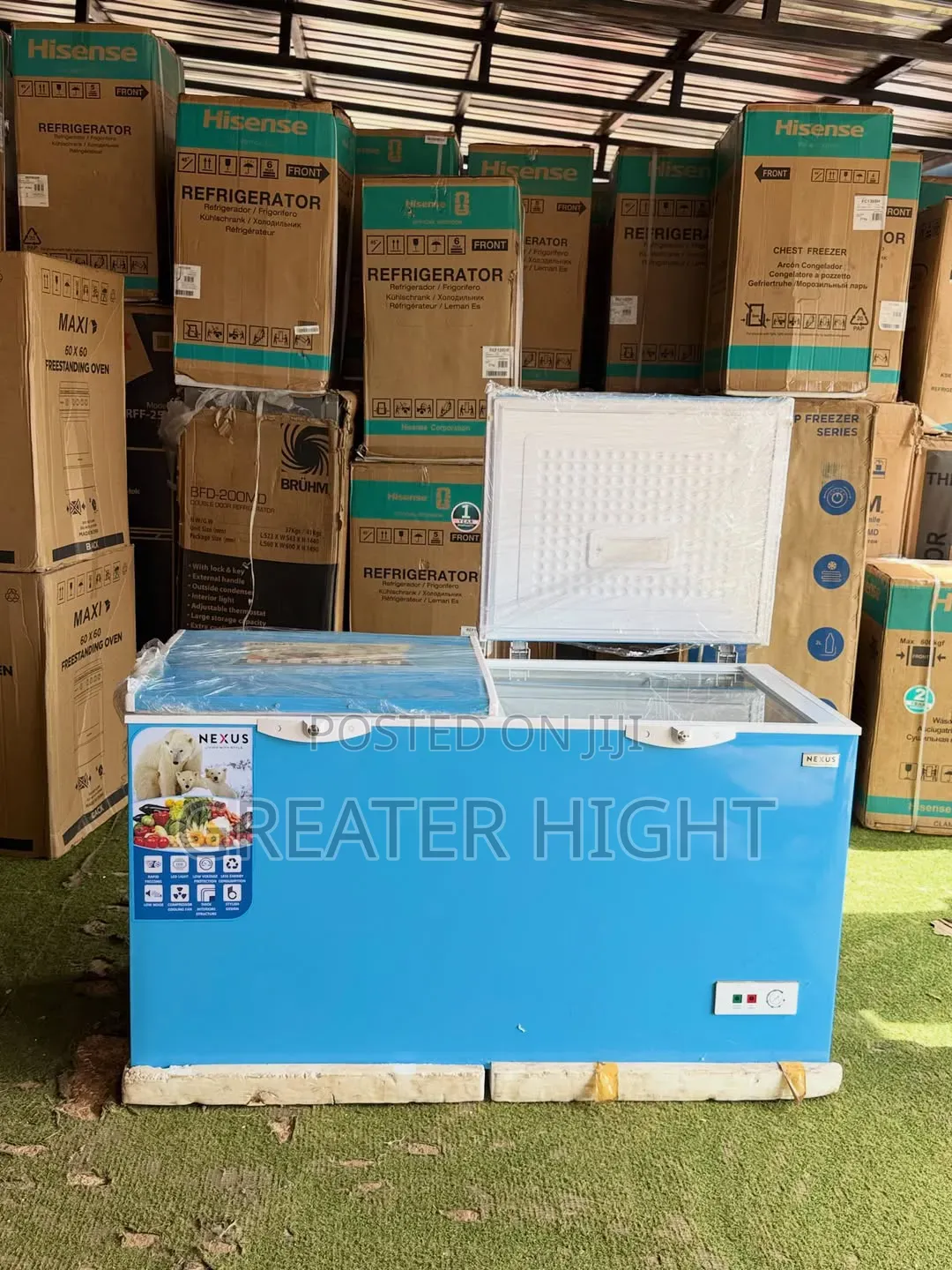 Nexus Double Door Chest Freezer 
Gross Volume: 420l