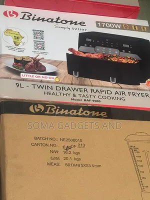Binatone Air Fryer (9 Litres) Double Door