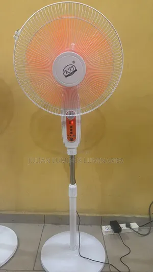 16" Solar Rechargeable Fan With/Without Remote Control