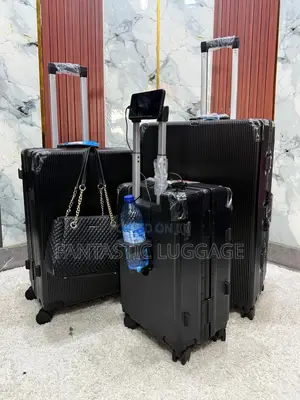 Premium Aluminum Set – USB, Phone Stand, Bottle Holder & Bag Holder