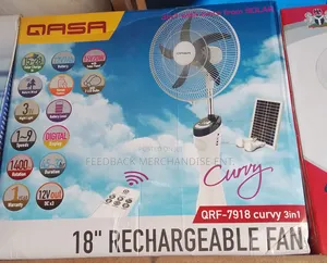 Qasa Rechargeable Standing Fan (18 Inches)