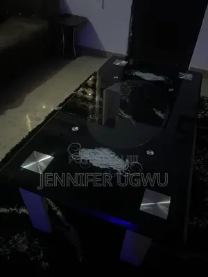 Luxury Black Glass Centre Table – Elegant & Stylish