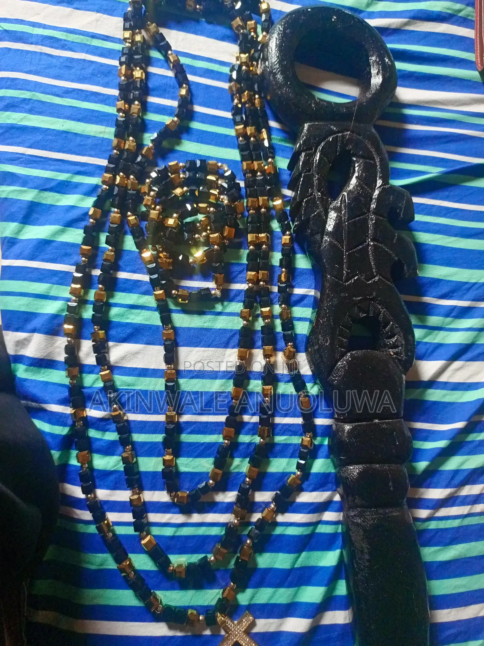 Agbada Bead for Men and Staff Combo