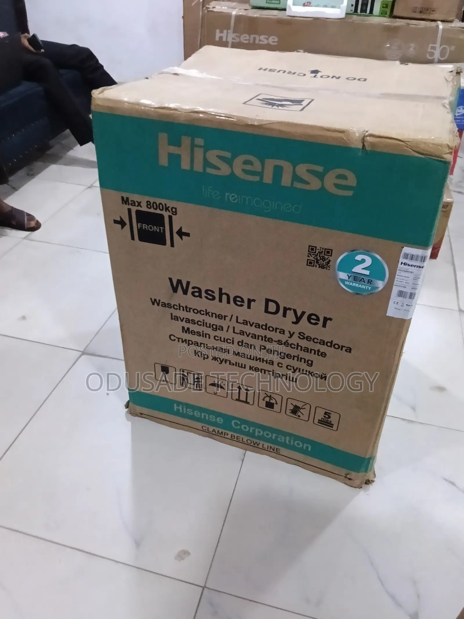 Hisense Washer Dryer Combo 8/5kg Front Load Washing