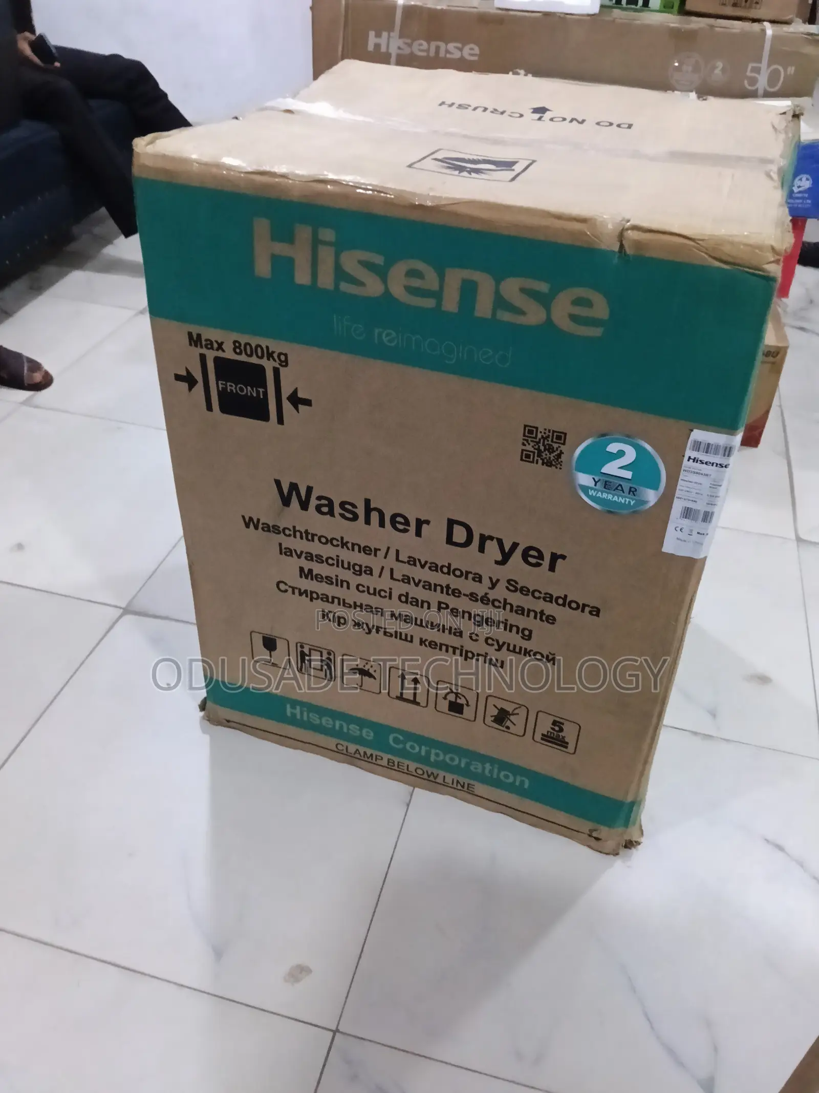 Hisense Front Load Washing Machine With Dryer 8/5kg