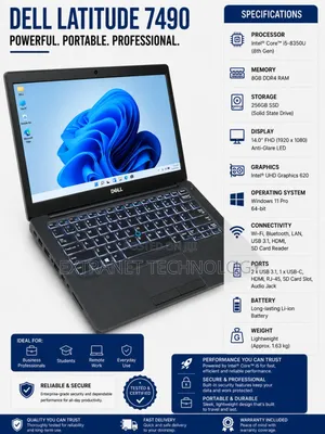 Laptop Dell Latitude 7490 8GB Intel Core i5 SSD 256GB