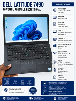Laptop Dell Latitude 7490 8GB Intel Core i5 SSD 256GB