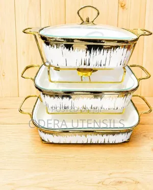 3-Piece Luxury Serving Dish Set – Elegant Design