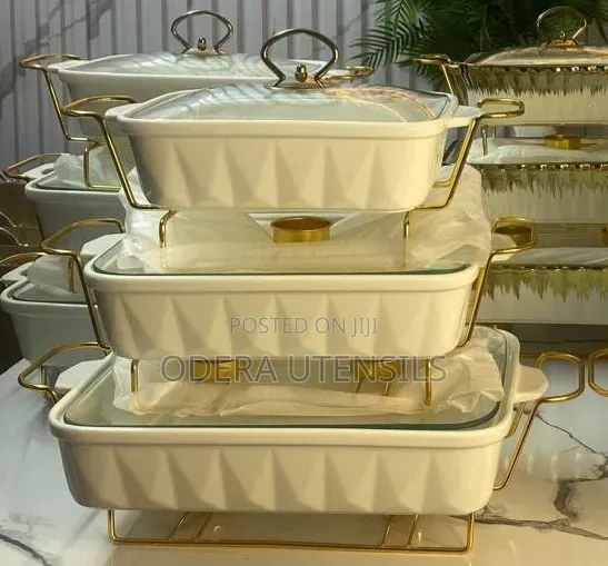 3-Piece Luxury Serving Dish Set – Elegant Design