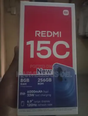 New Xiaomi Redmi 15C 4G 256 GB Black