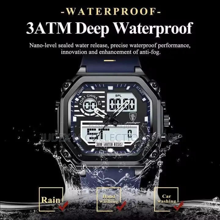 Poedagar Rubber Wristwatch